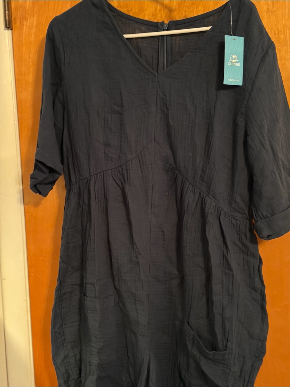 Cupshe romper navy new with tags size large - Picture 2 of 3